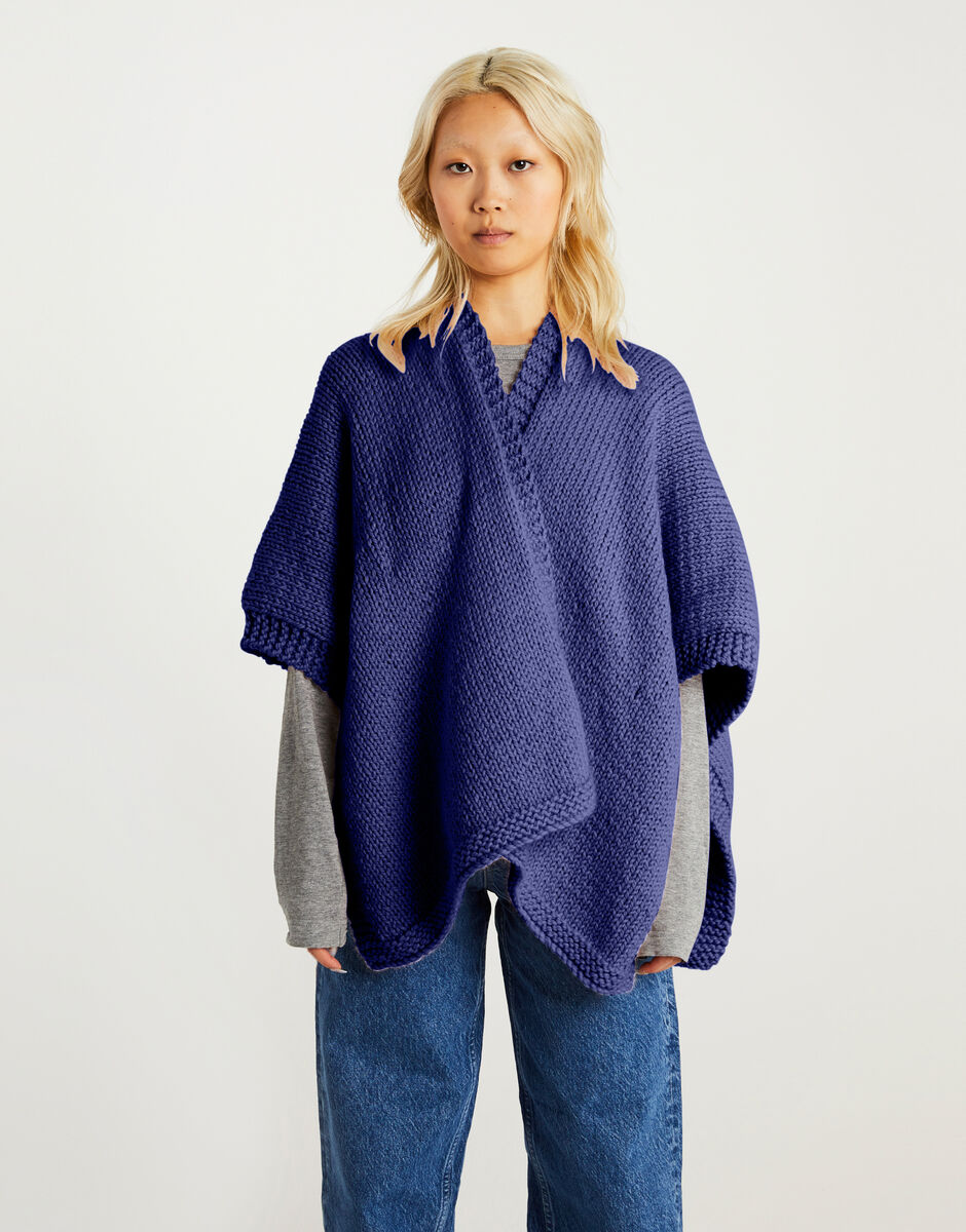 Beside You Shawl Midnight Blue