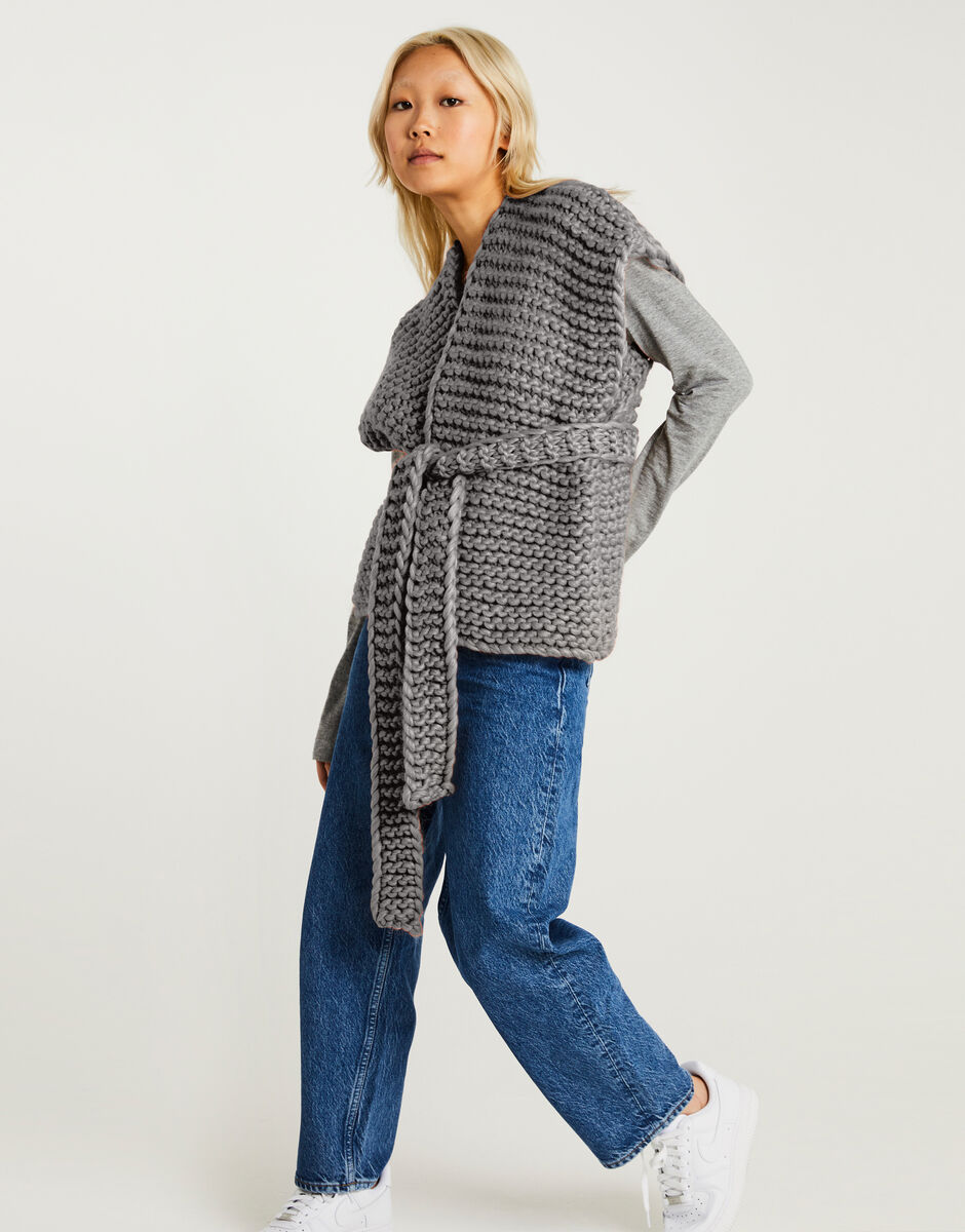 Lucky Wrap Tweed Grey