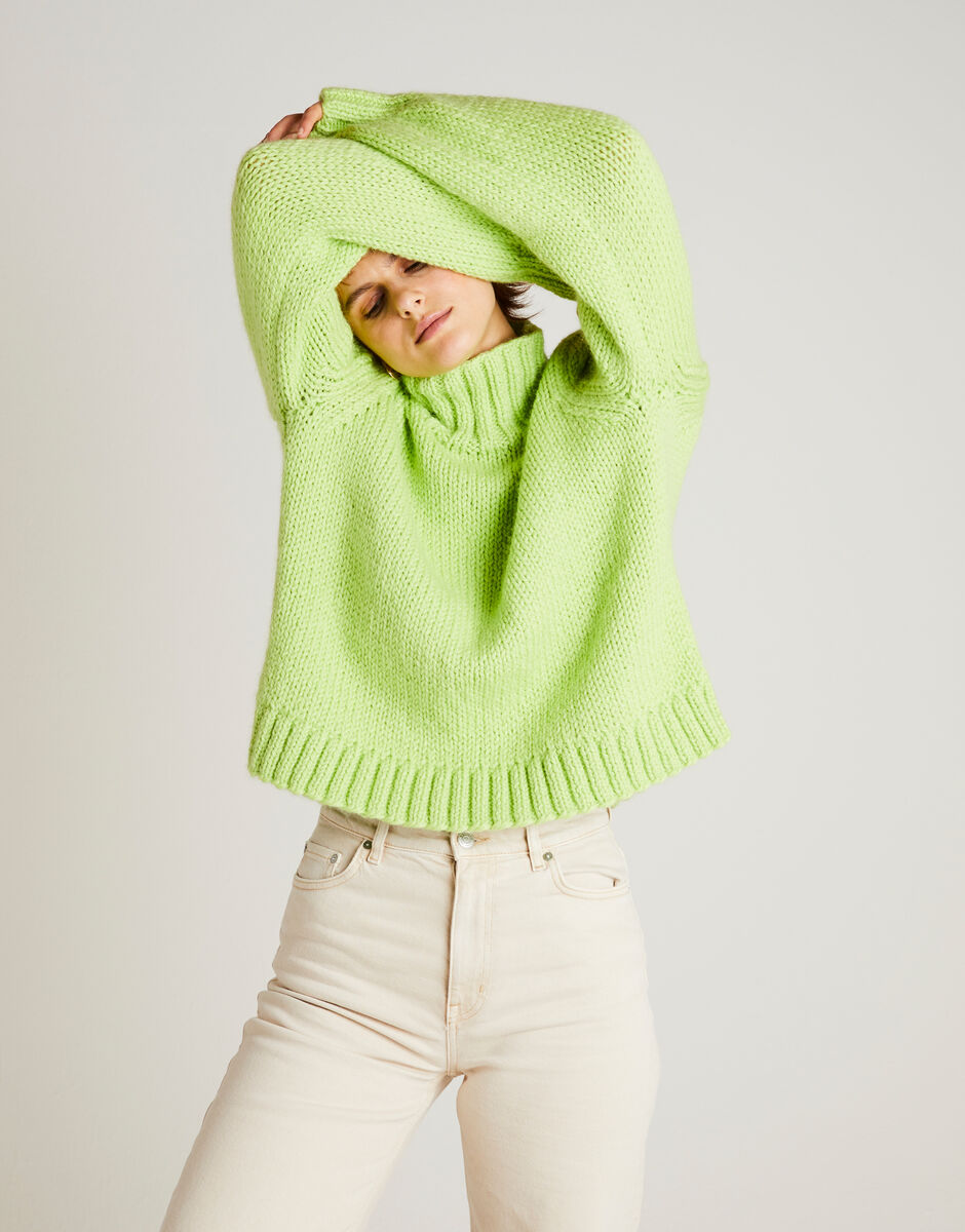 Small World Sweater Lime Sorbet