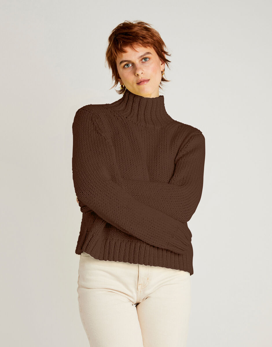 Small World Sweater Walnut Brown