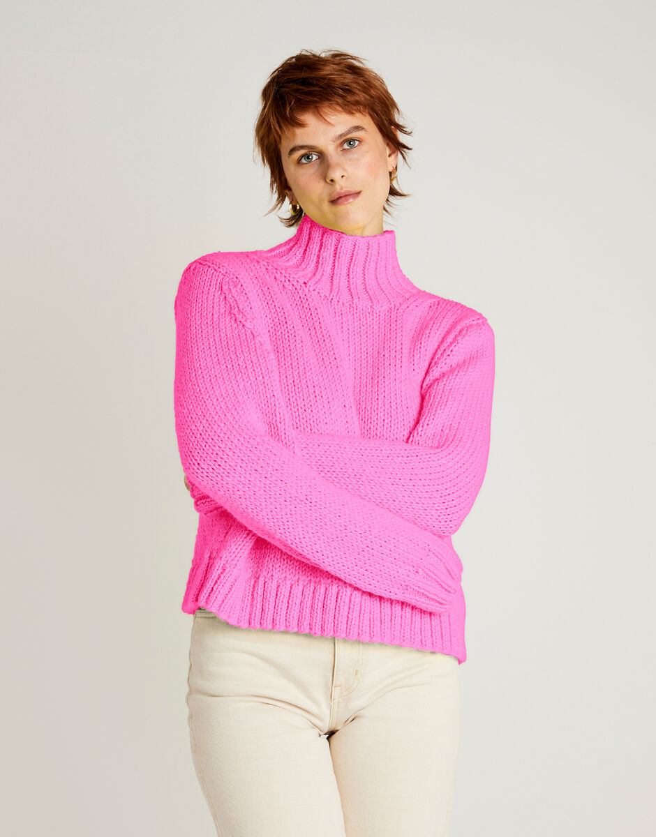 Small World Sweater Bubblegum Pink