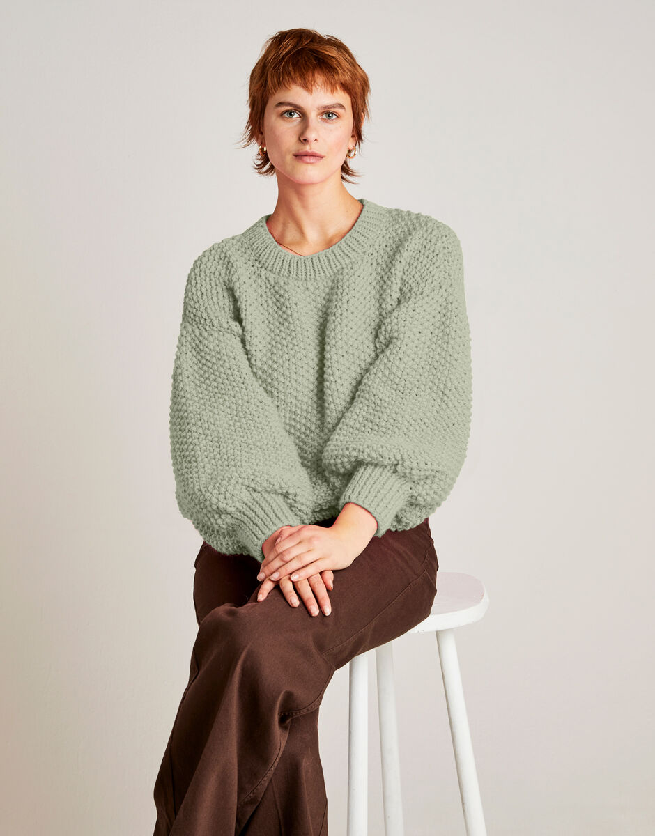 Something Sweater Eucalyptus Green
