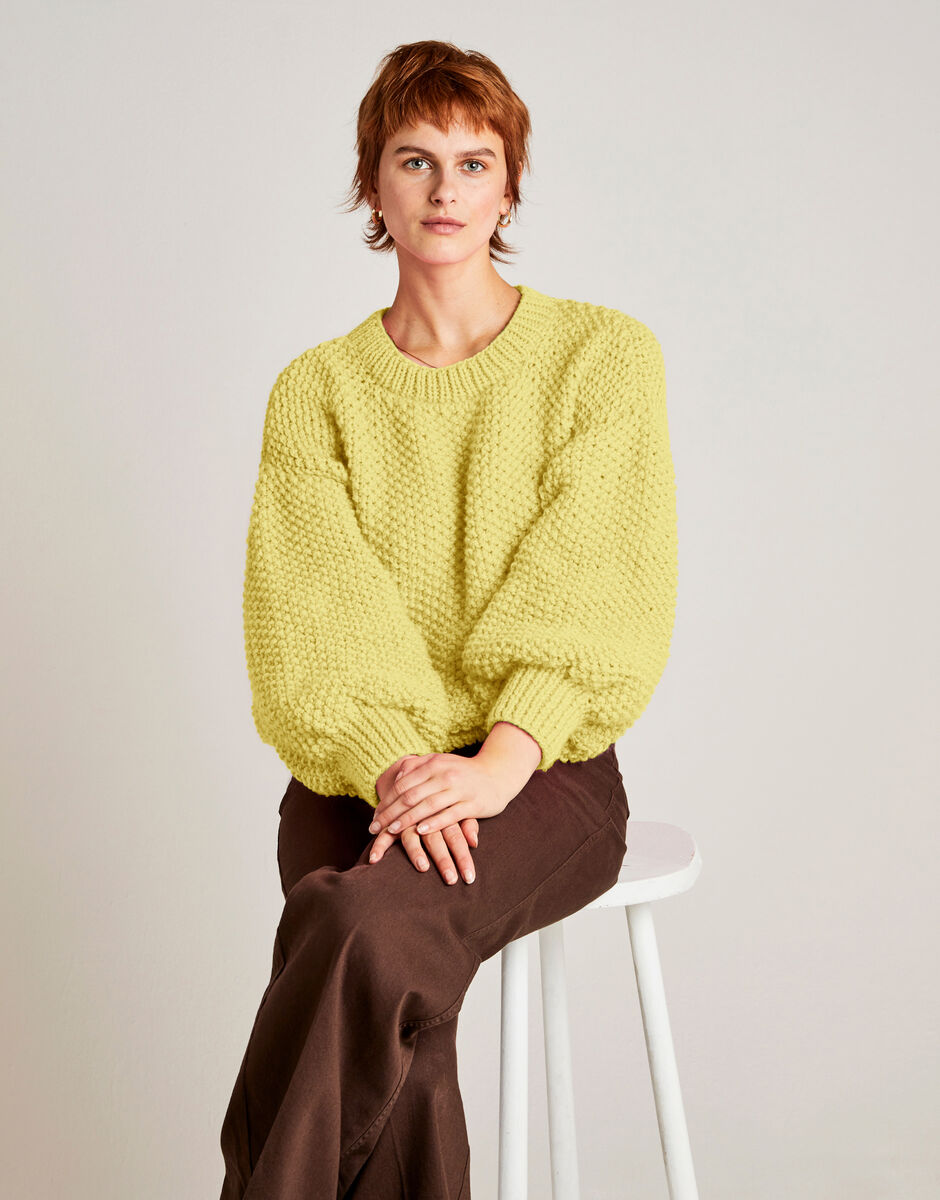 Something Sweater Chalk Yellow