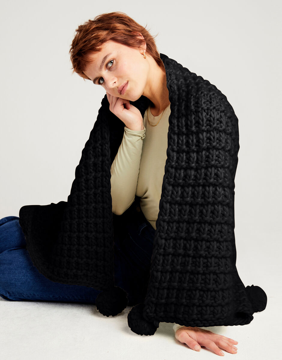 Rosebud Blanket Space Black