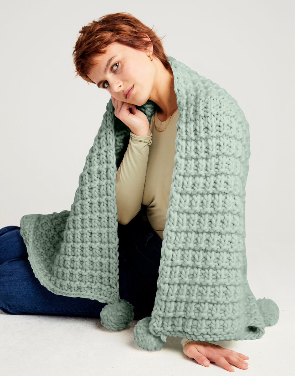 Rosebud Blanket Eucalyptus Green