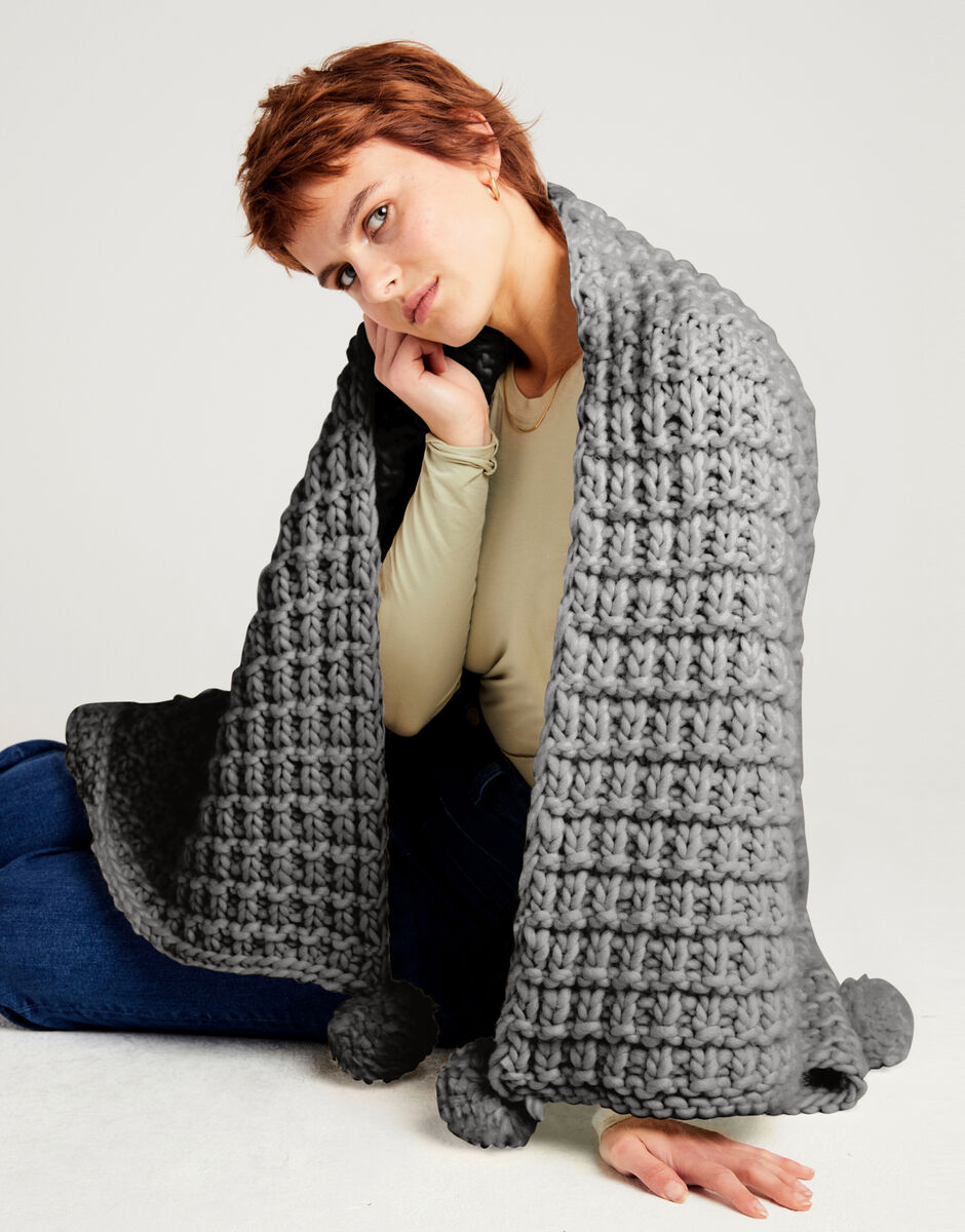 Rosebud Blanket Tweed Grey