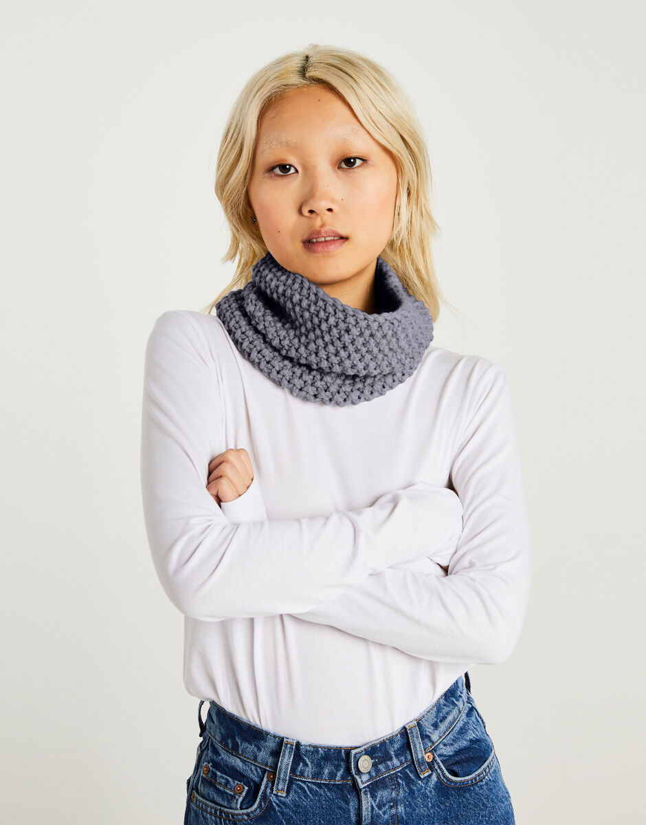 Paradise Snood Tweed Grey