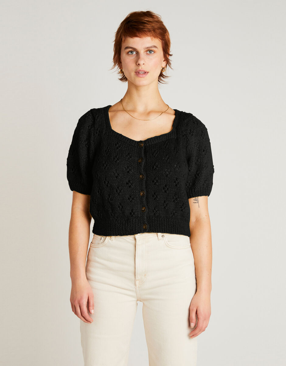 Tempo Cardigan Space Black