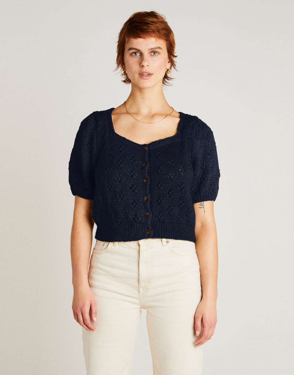 Tempo Cardigan Midnight Blue