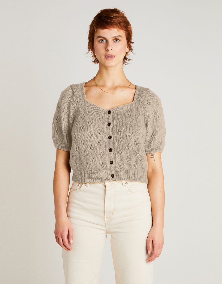 Tempo Cardigan Seashell Beige