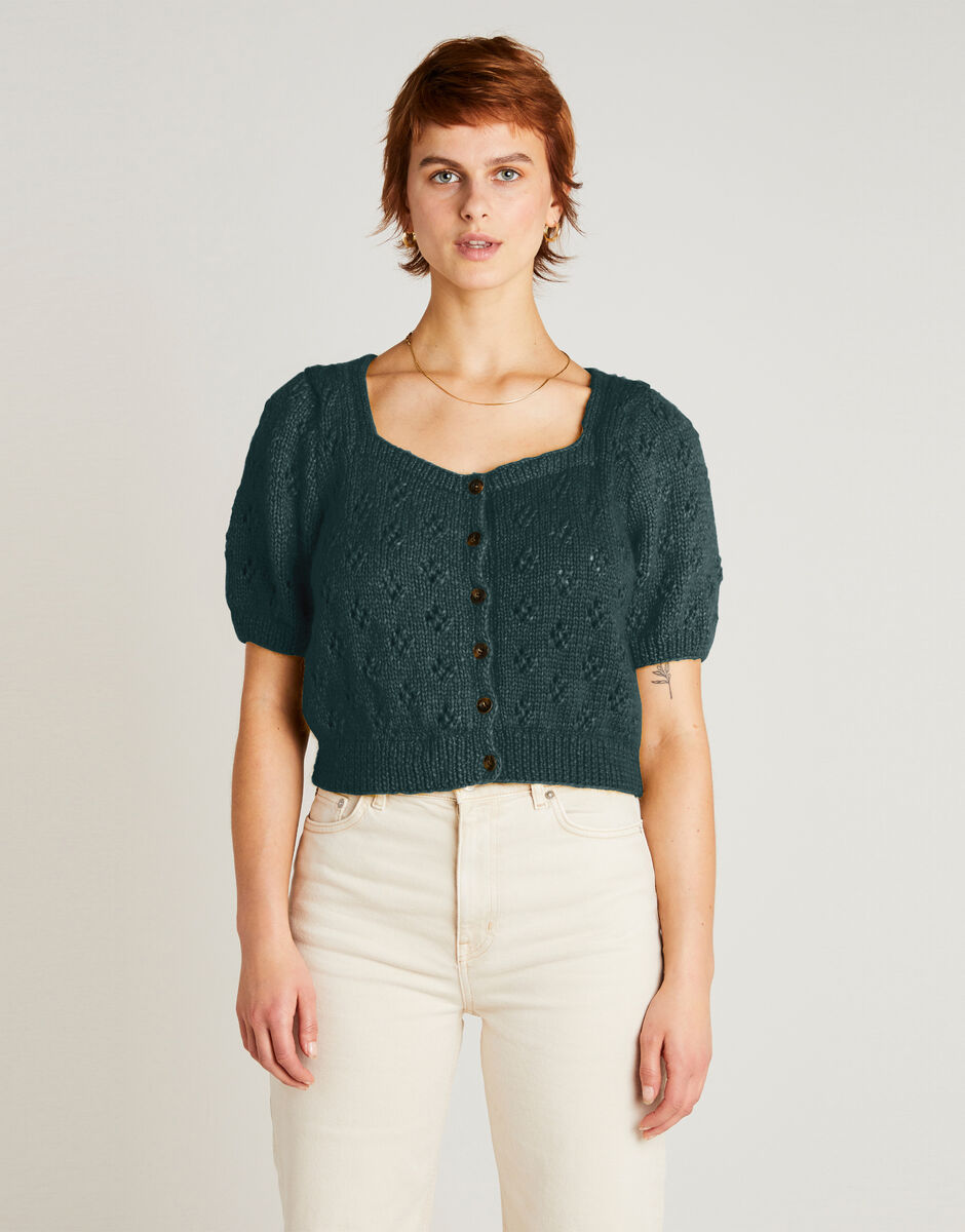 Tempo Cardigan Forest Green