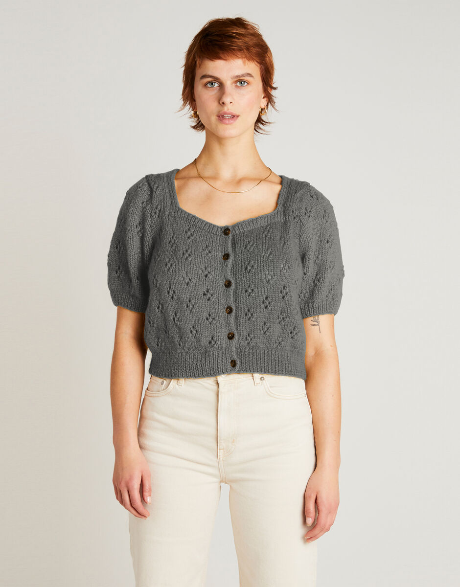 Tempo Cardigan Silver Fox Grey