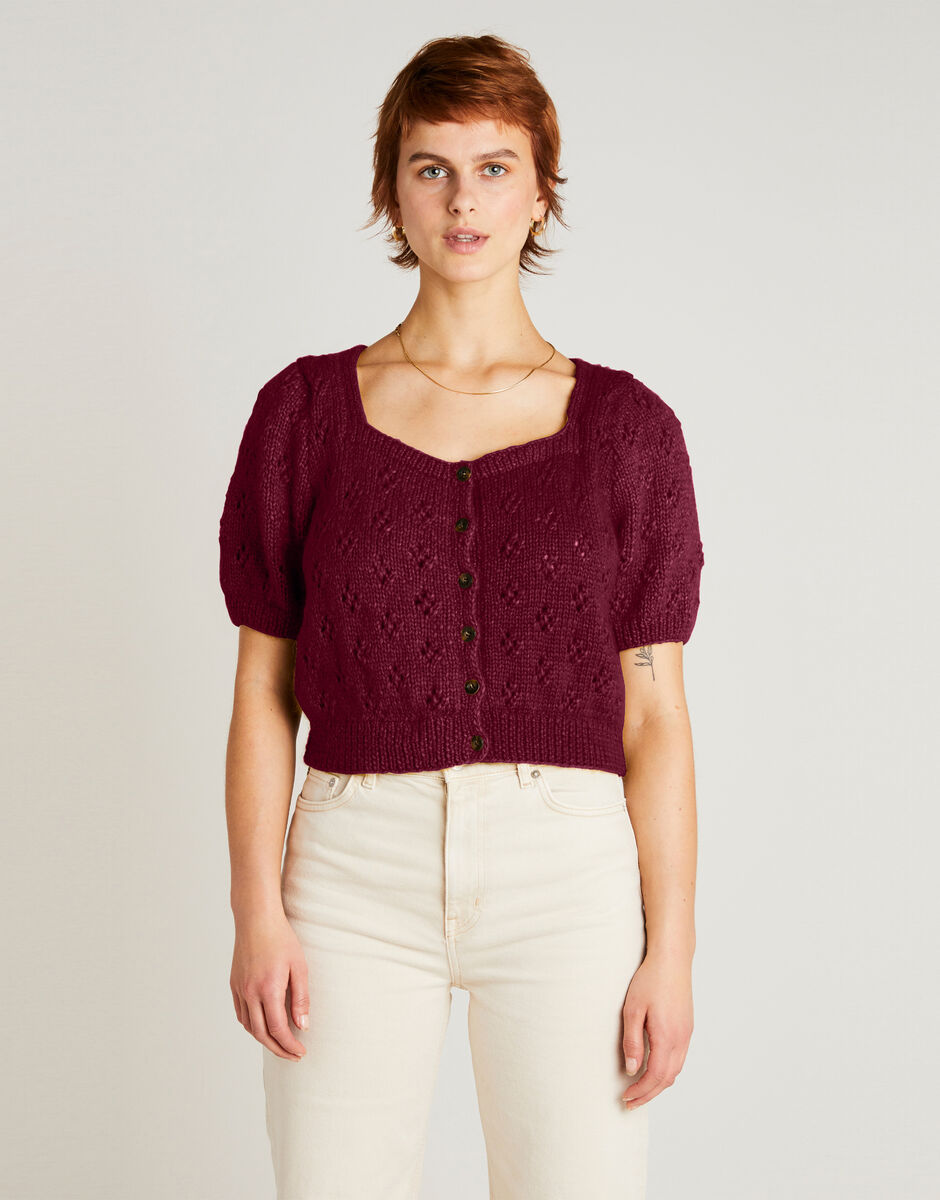 Tempo Cardigan Margaux Red