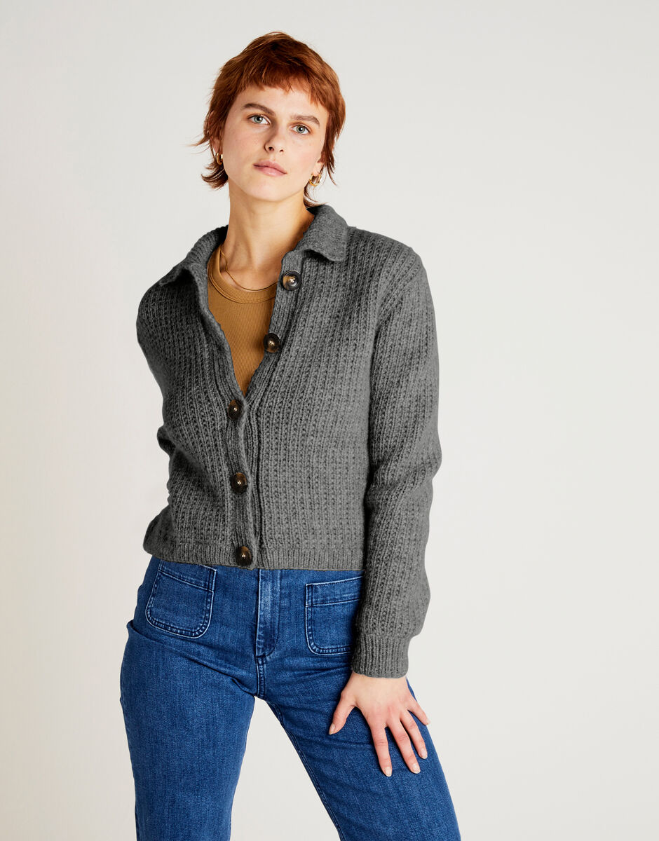 Soulmate Cardigan Silver Fox Grey