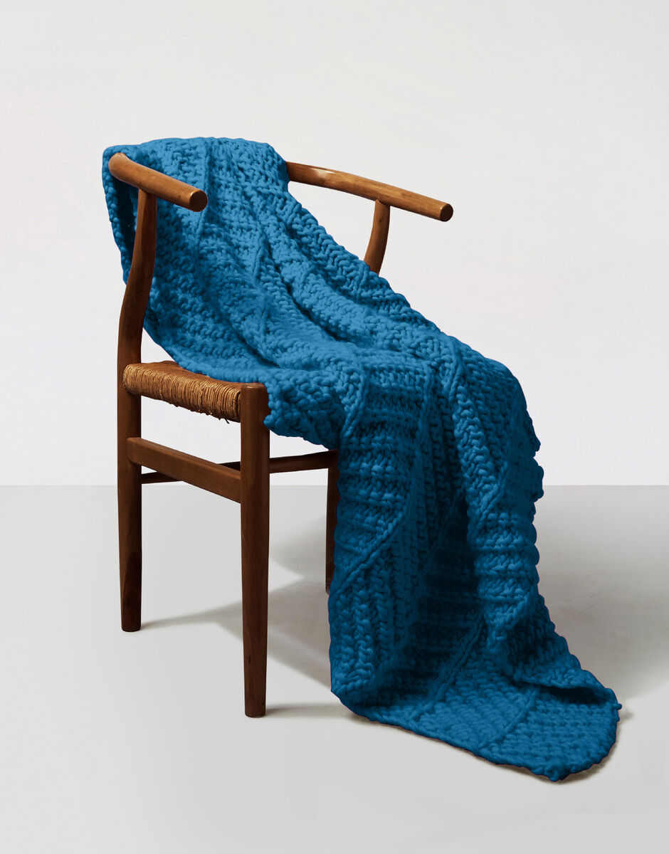 Plaid Easy On Me Sherpa Blue