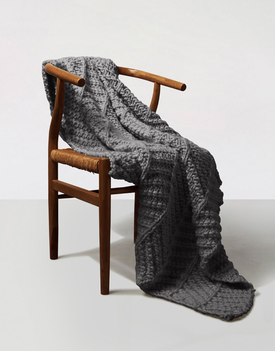 Plaid Easy On Me Tweed Grey