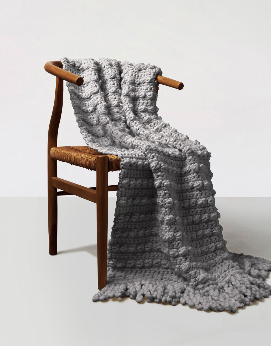 One and Only Decke Tweed Grey