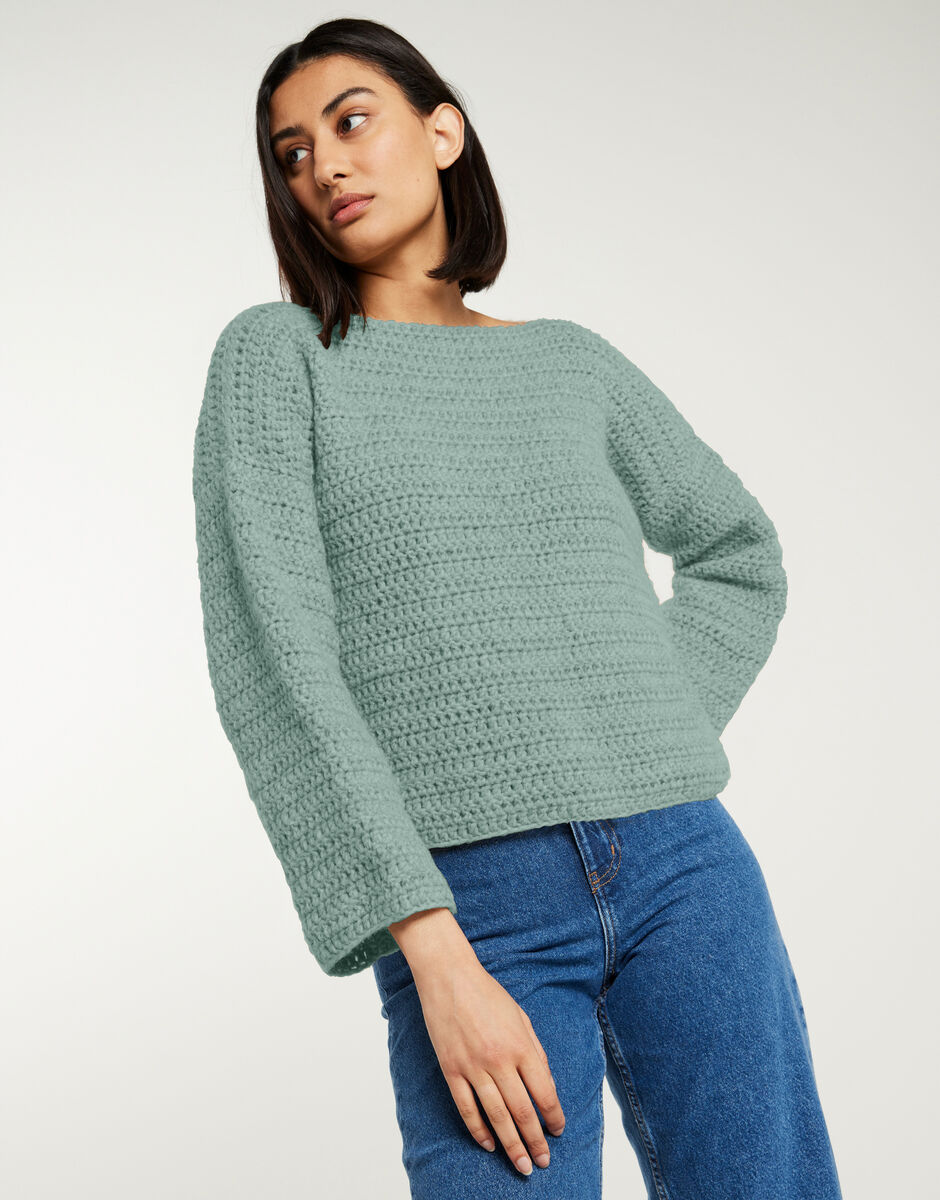 Lovesong Sweater Eucalyptus Green