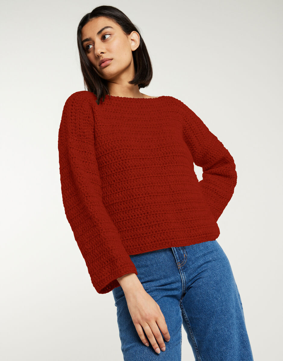 Lovesong Sweater Red Ochre