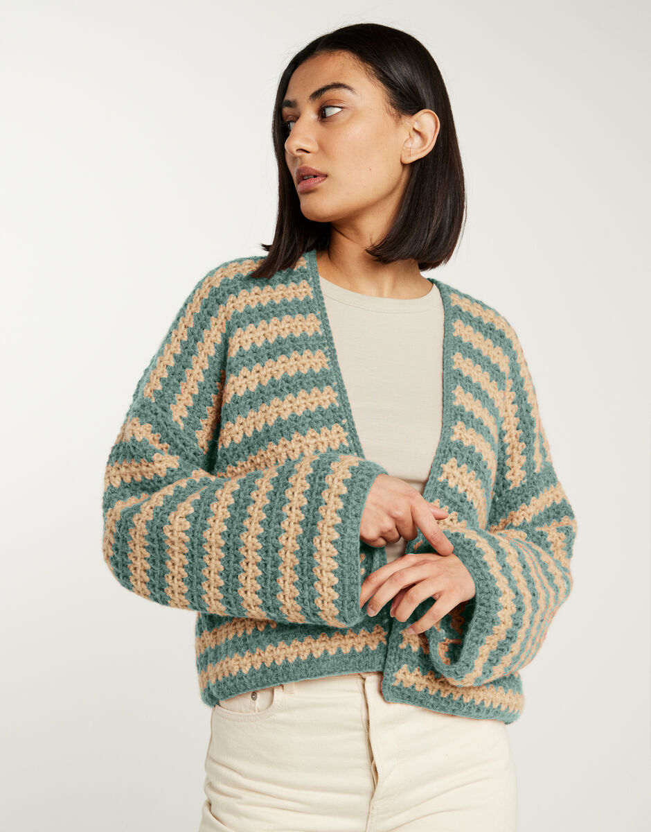 Hometown Cardigan Eucalyptus Green