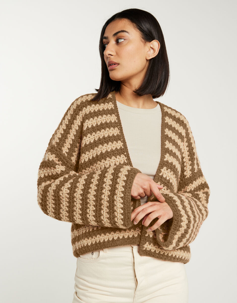 Hometown Cardigan Brown Sugar