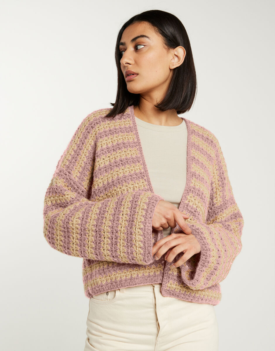 Hometown Cardigan Mellow Mauve