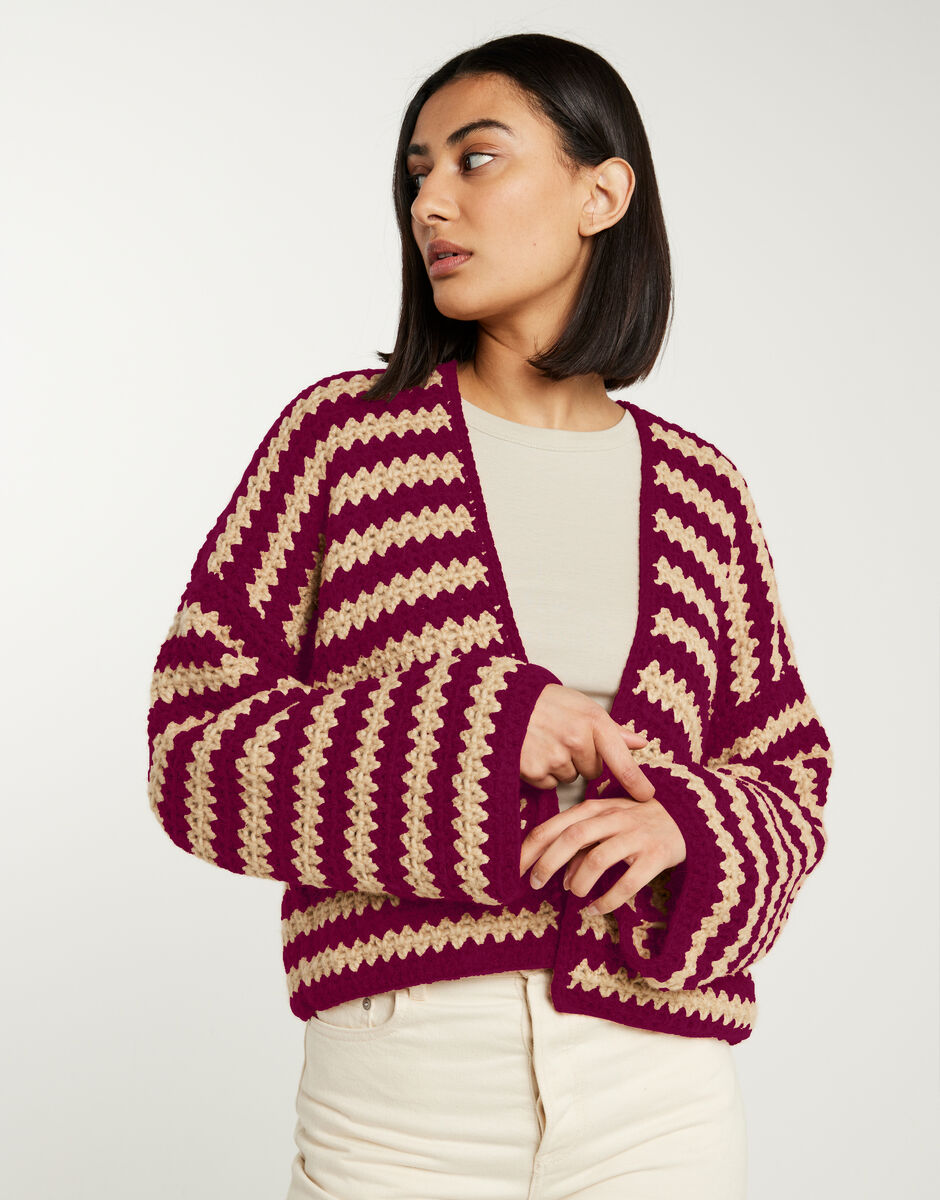 Hometown Cardigan Margaux Red