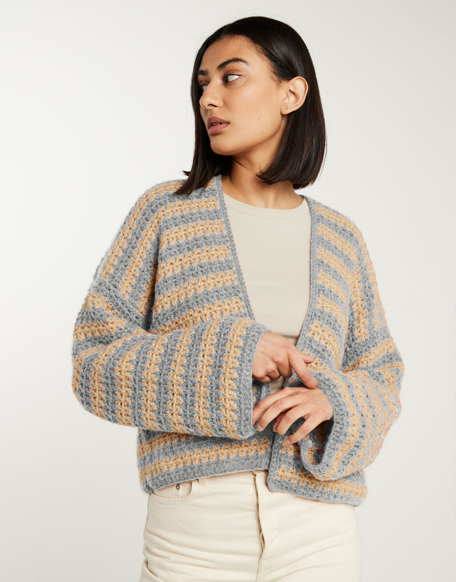 Hometown Cardigan Rocky Grey