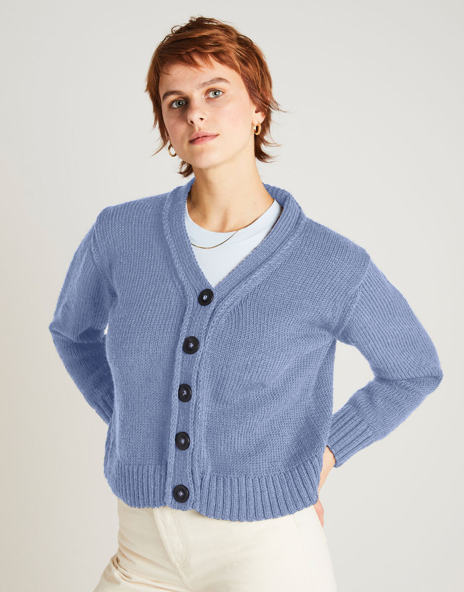 Cardigan New Love Powder Blue