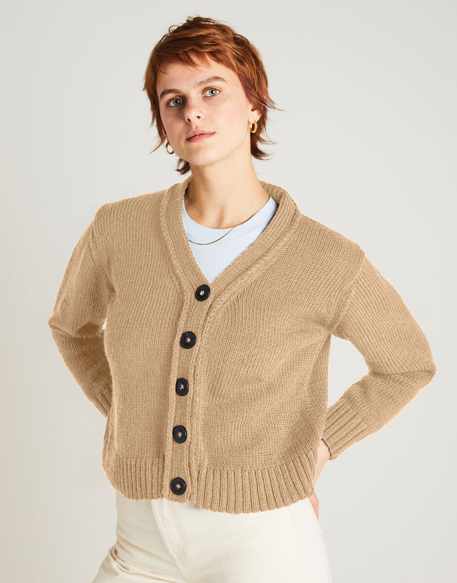 Cardigan New Love Blonde Beige