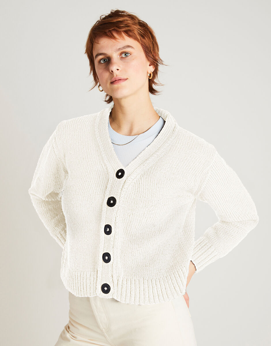 Cardigan New Love Ivory White
