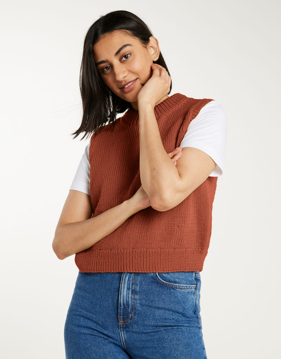 Cold Heart Pullunder Terracotta Blush