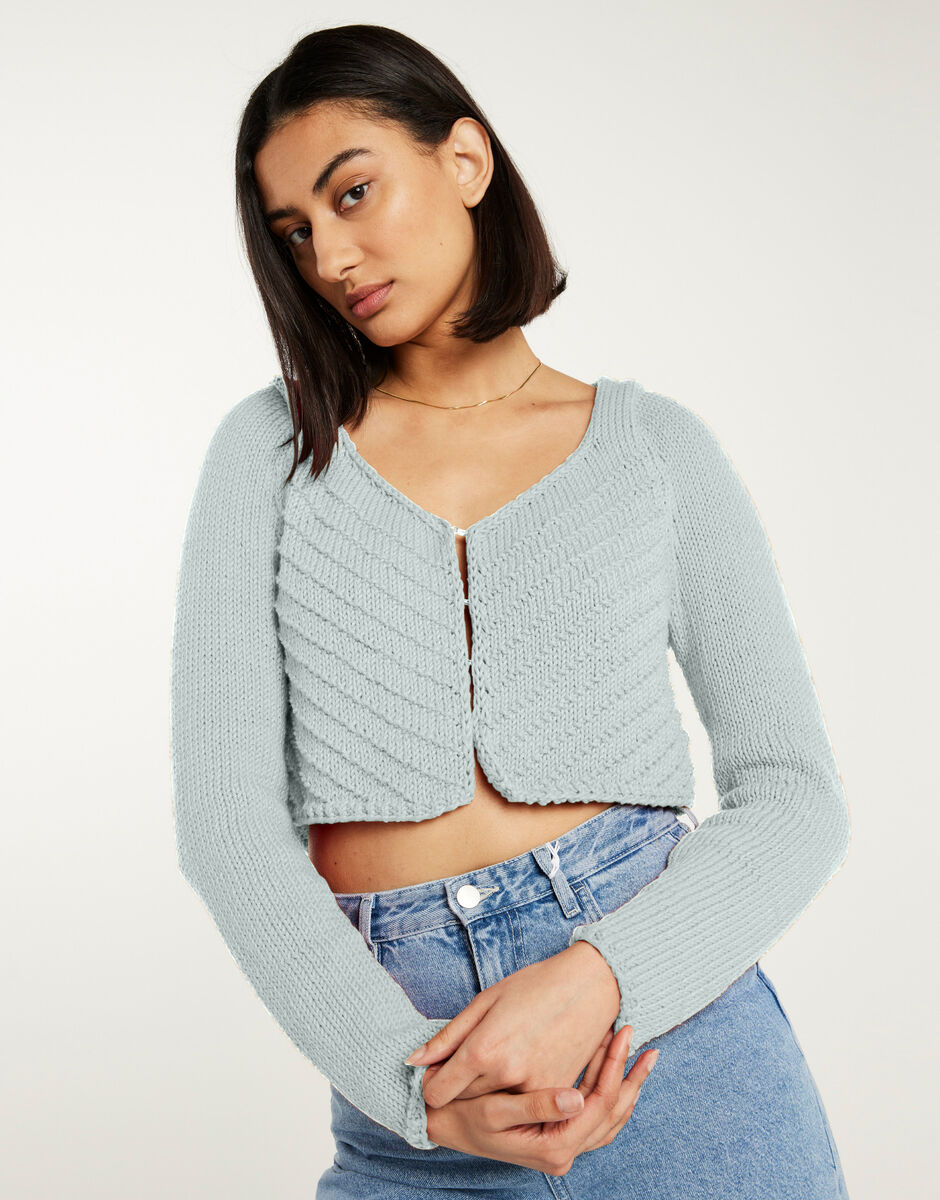 Danielle Cardigan Duck Egg Blue