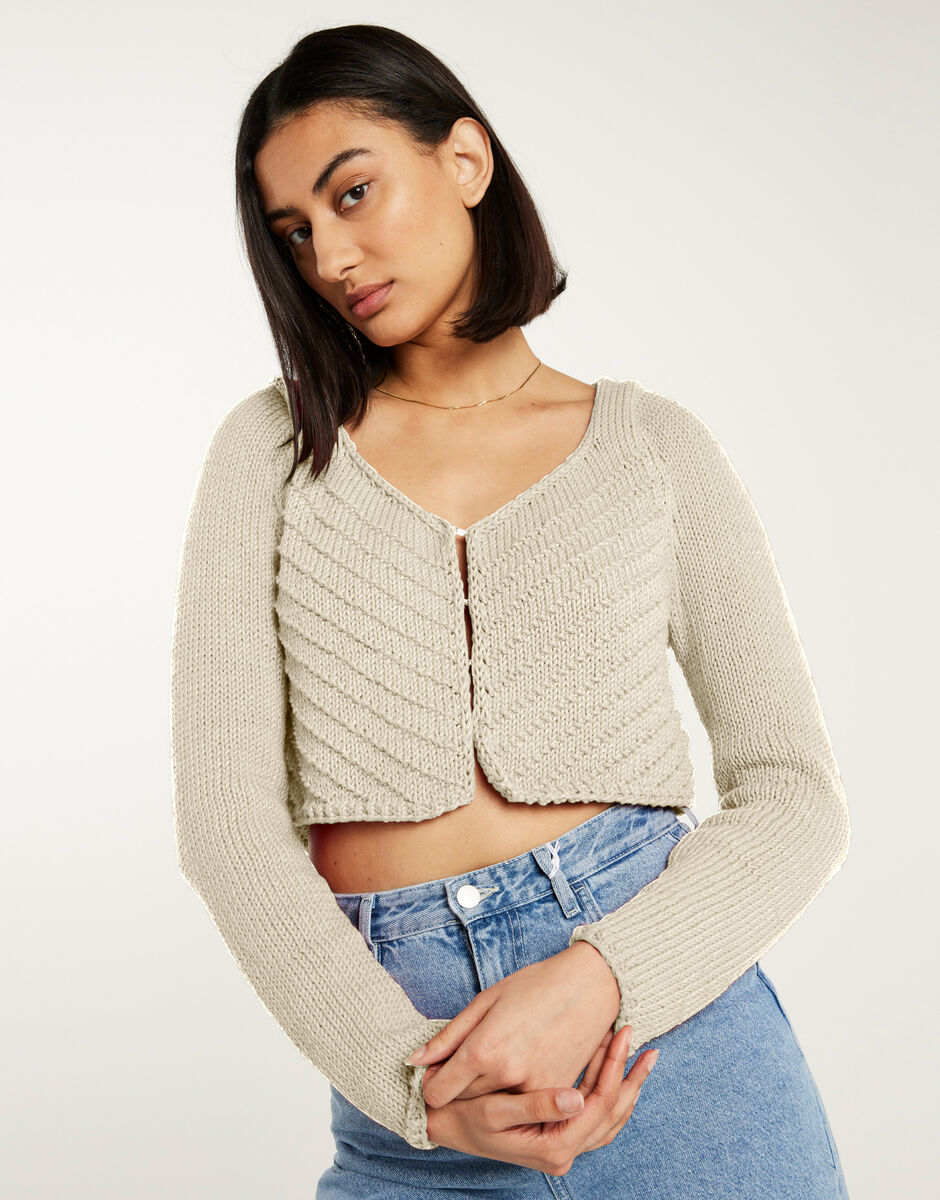Danielle Cardigan Ivory White