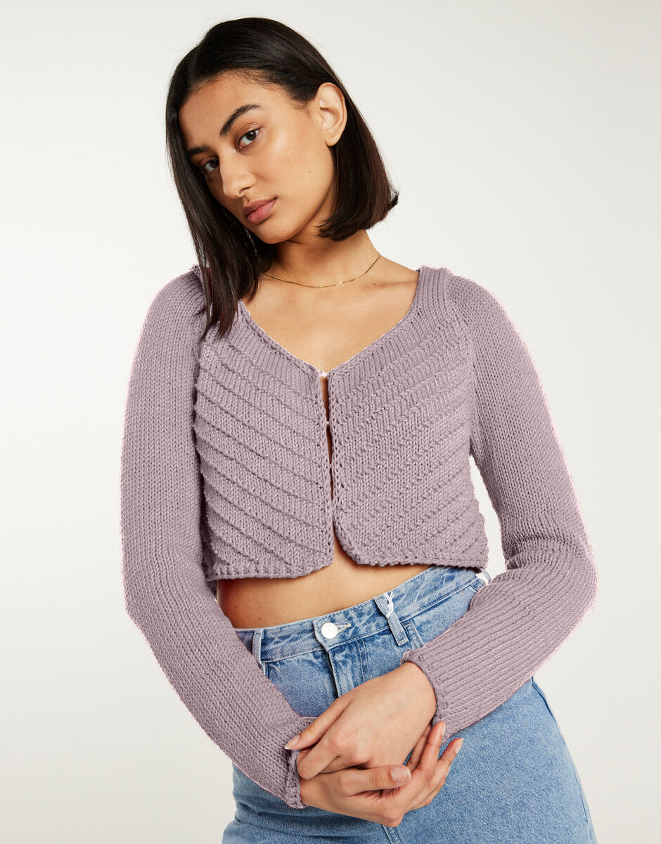 Danielle Cardigan Mellow Mauve
