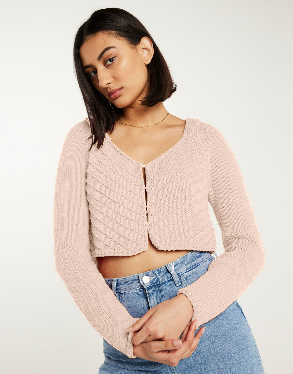 Danielle Cardigan Cameo Rose