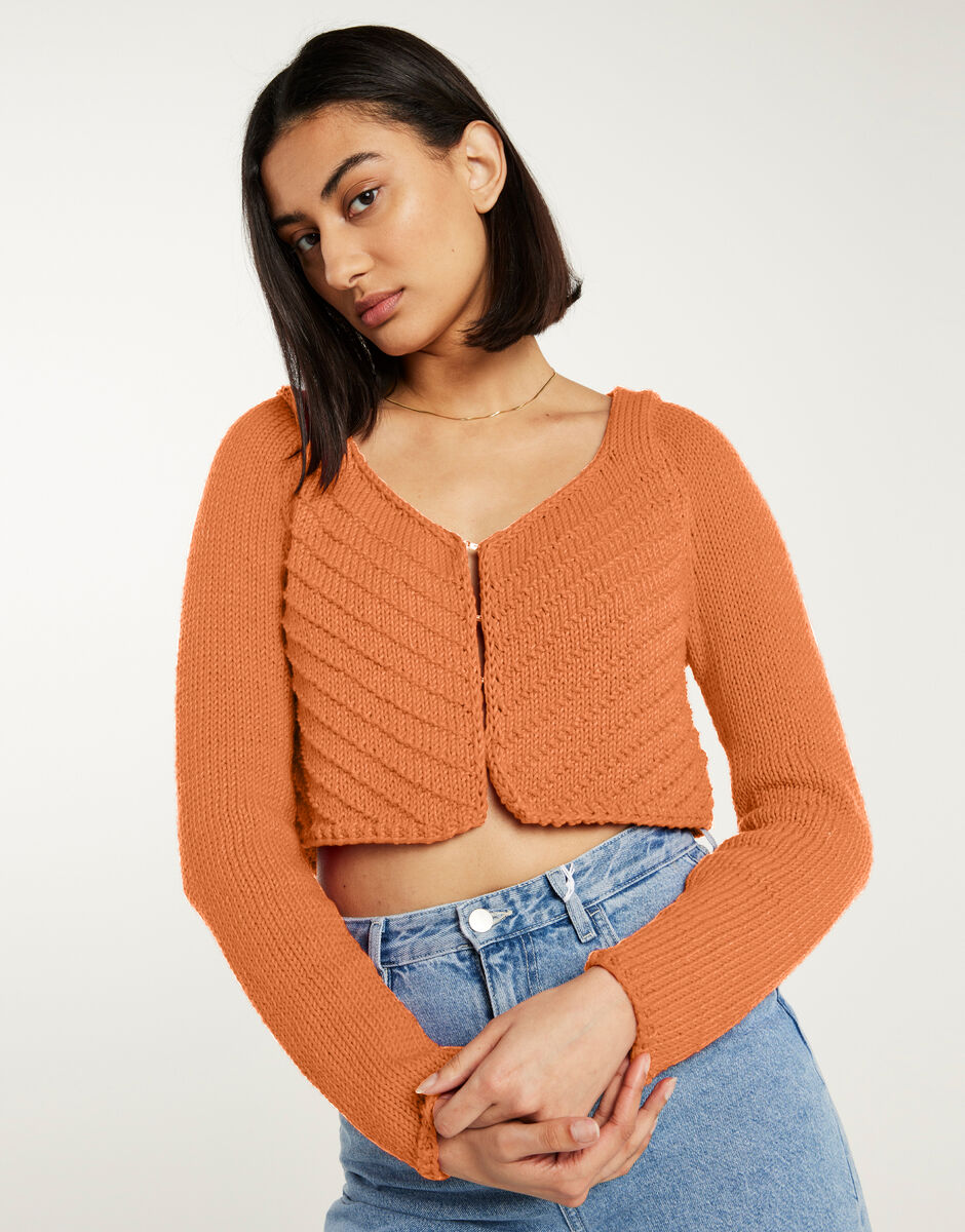 Danielle Cardigan Bazaar Orange
