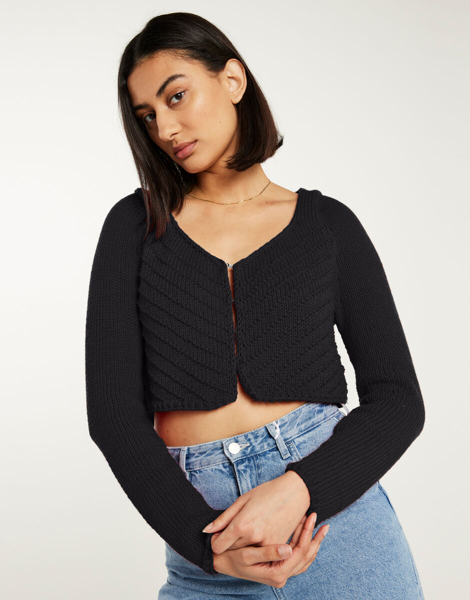Danielle Cardigan Cinder Black