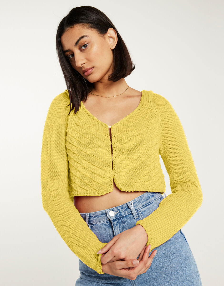 Danielle Cardigan Chalk Yellow