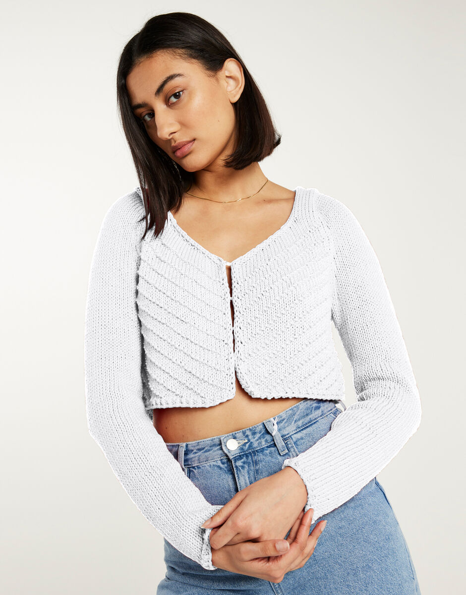Danielle Cardigan White Noise