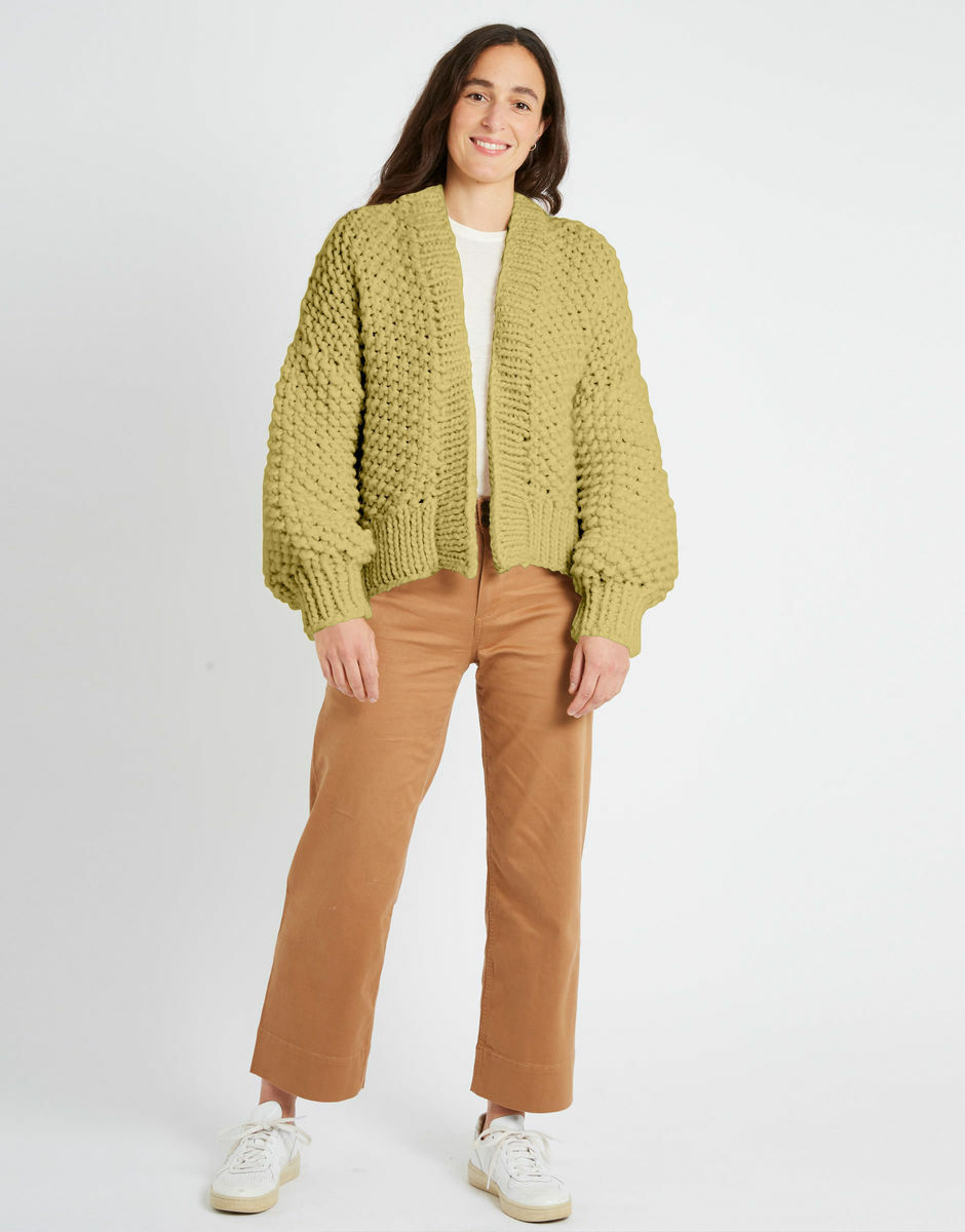 Iris Cardigan Chalk Yellow