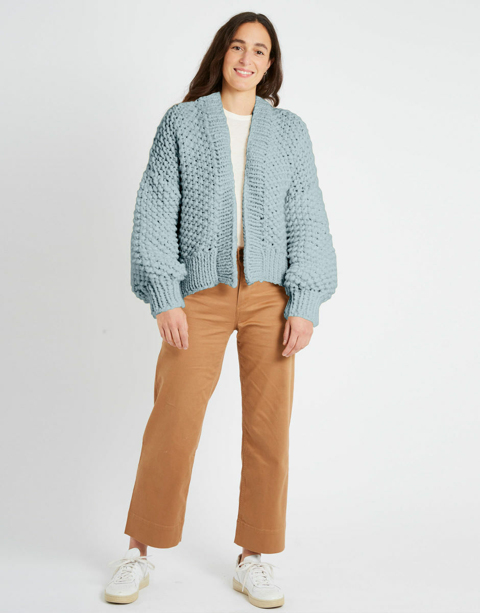Iris Cardigan Duck Egg Blue