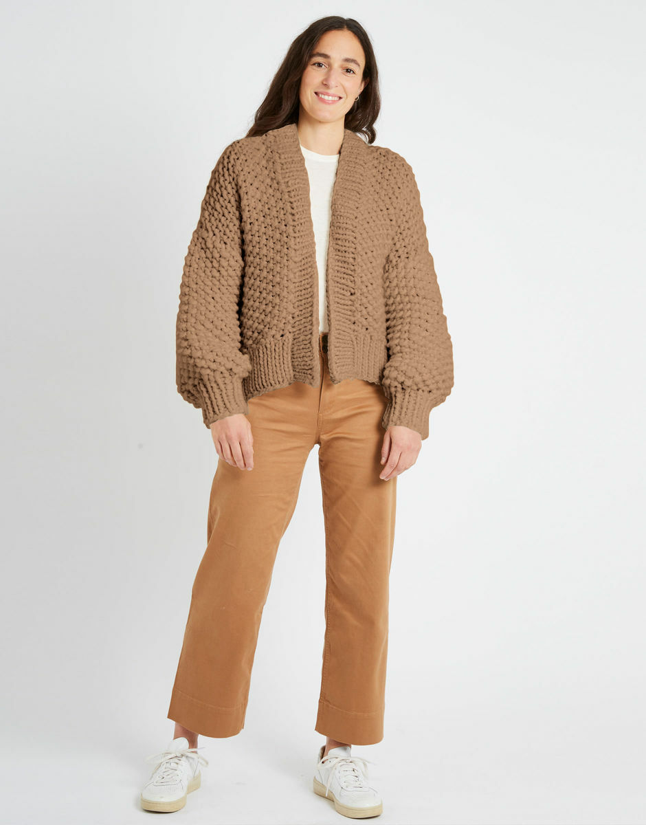 Iris Cardigan Wild Mushroom