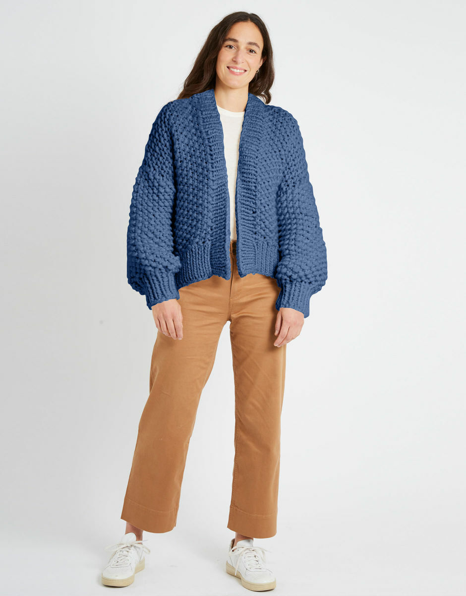 Iris Cardigan Dusty Denim