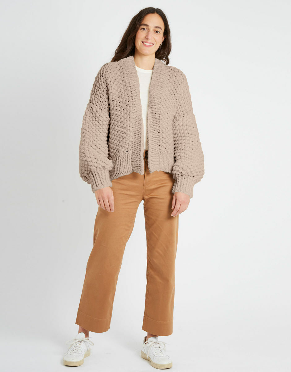 Iris Cardigan Sand Trooper Beige