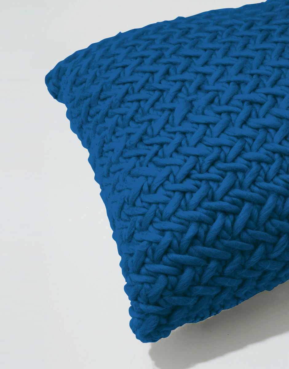 Coussin The Reoccurring Dream Sherpa Blue