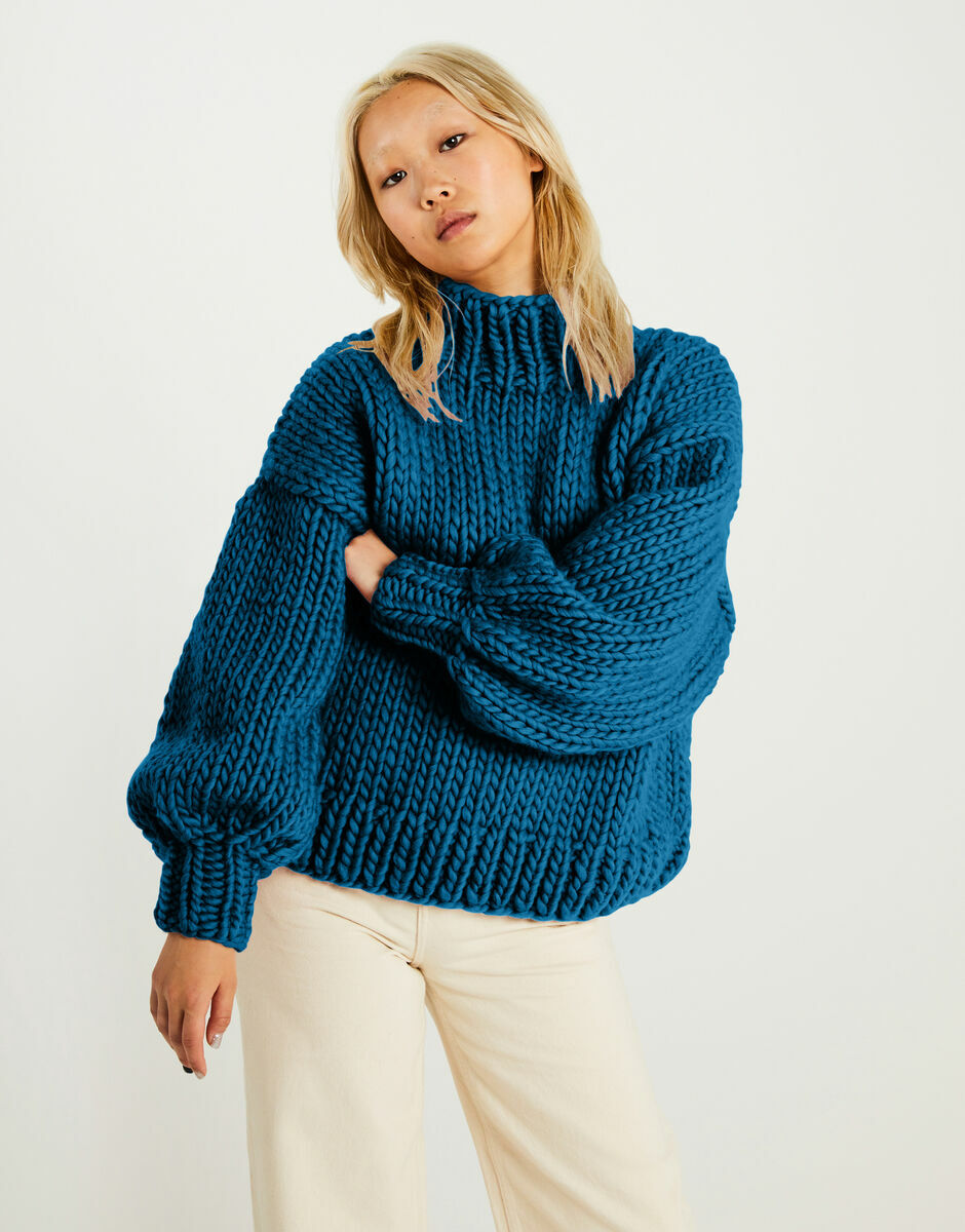Sometimes Sweater Sherpa Blue