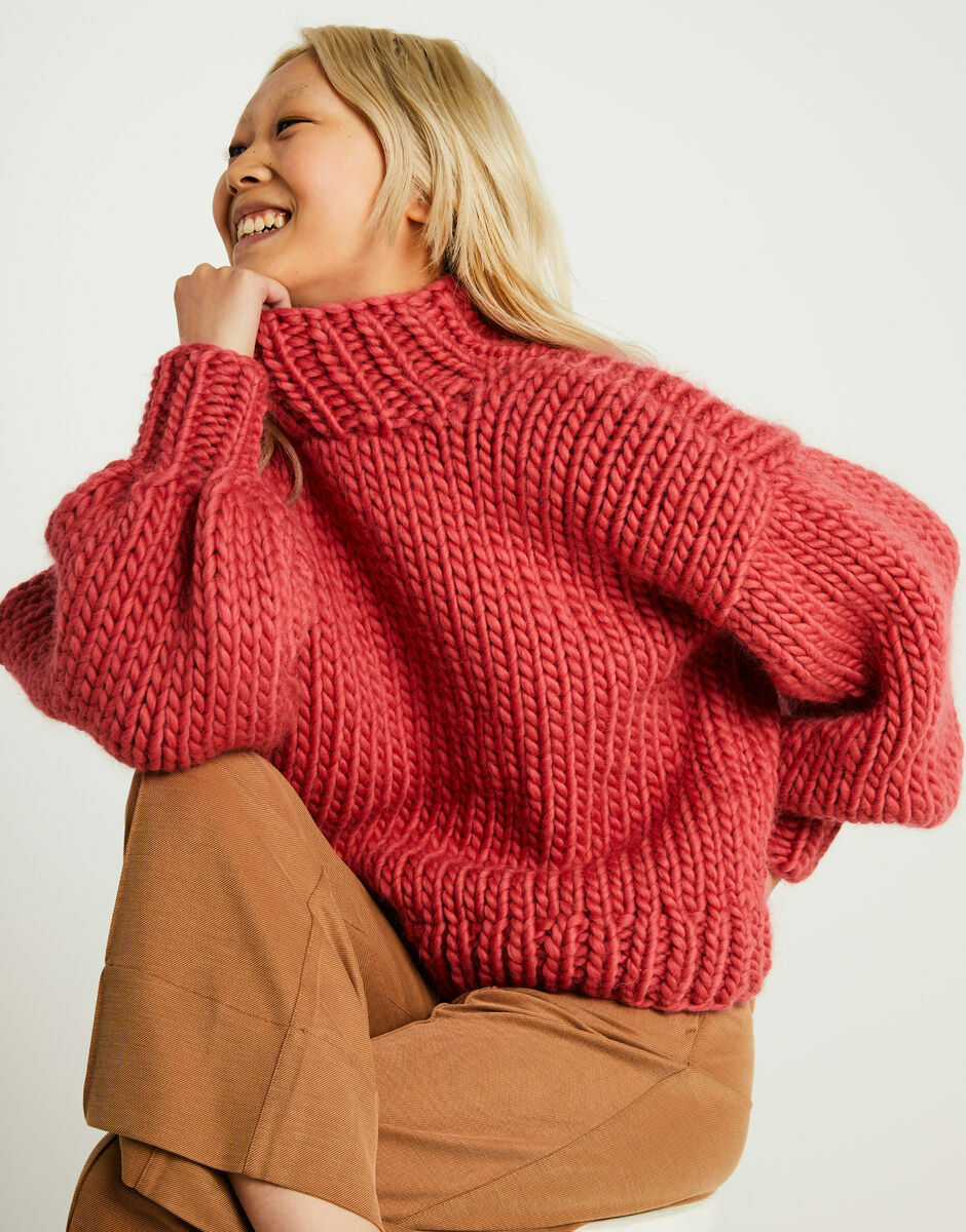 Sometimes Sweater Raspberry Pink
