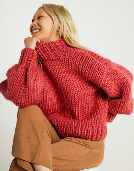 Sometimes Sweater Raspberry Pink