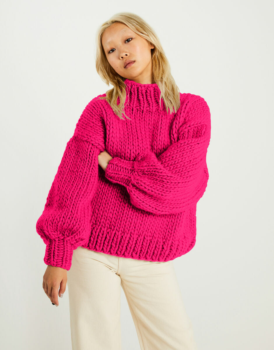 Sometimes Sweater Hot Punk Pink